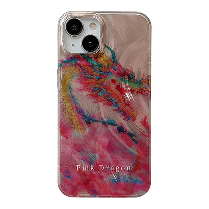 Creative Oil Painting Colorful Dragon TPU Shockproof Phone Case, For iPhone 15 Pro Max, For iPhone 15 Pro, For iPhone 15, For iPhone 14, For iPhone 14 Pro, For iPhone 14 Pro Max, For iPhone 13 Pro Max, For iPhone 13 Pro, For iPhone 13, For iPhone 12���...