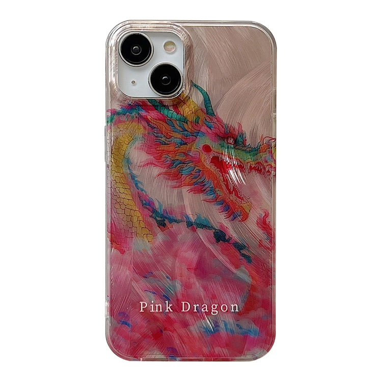 Creative Oil Painting Colorful Dragon TPU Shockproof Phone Case, For iPhone 15 Pro Max, For iPhone 15 Pro, For iPhone 15, For iPhone 14, For iPhone 14 Pro, For iPhone 14 Pro Max, For iPhone 13 Pro Max, For iPhone 13 Pro, For iPhone 13, For iPhone 12���...