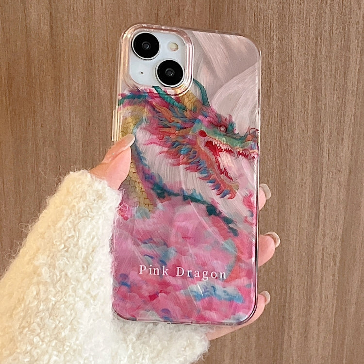Creative Oil Painting Colorful Dragon TPU Shockproof Phone Case, For iPhone 15 Pro Max, For iPhone 15 Pro, For iPhone 15, For iPhone 14, For iPhone 14 Pro, For iPhone 14 Pro Max, For iPhone 13 Pro Max, For iPhone 13 Pro, For iPhone 13, For iPhone 12���...