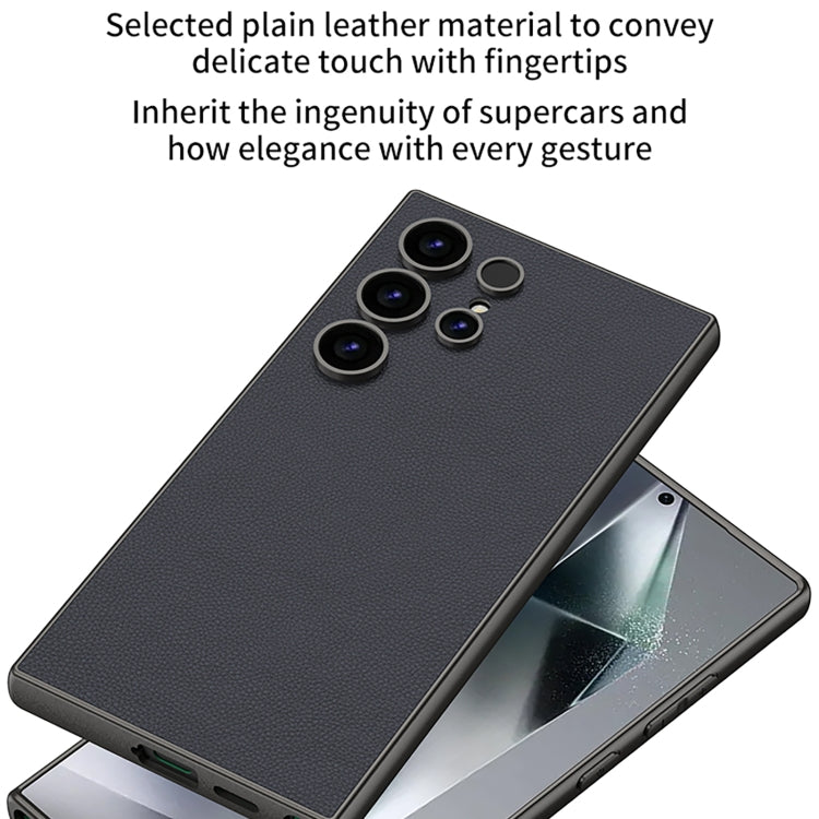 GKK Metal Paint Skin Feel Leather Full Coverage Phone Case