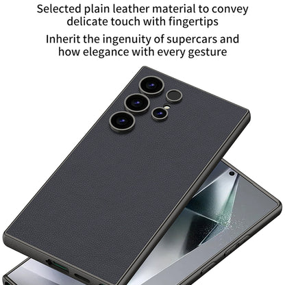 GKK Metal Paint Skin Feel Leather Full Coverage Phone Case, For Samsung Galaxy S24 Ultra 5G