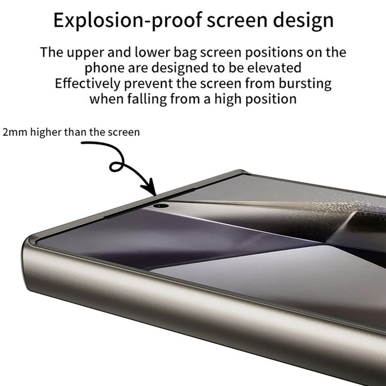 GKK Metal Paint Skin Feel Leather Full Coverage Phone Case, For Samsung Galaxy S24 Ultra 5G