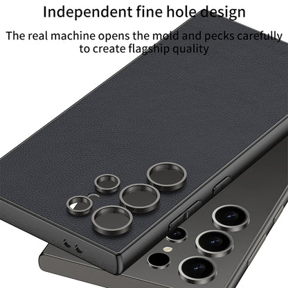 GKK Metal Paint Skin Feel Leather Full Coverage Phone Case, For Samsung Galaxy S24 Ultra 5G