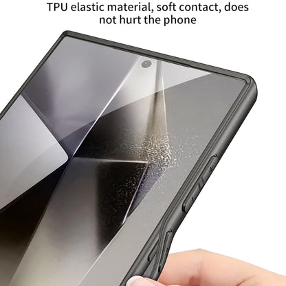 GKK Metal Paint Skin Feel Leather Full Coverage Phone Case, For Samsung Galaxy S24 Ultra 5G