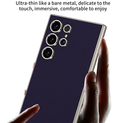 GKK Metal Paint Skin Feel Leather Full Coverage Phone Case, For Samsung Galaxy S24 Ultra 5G