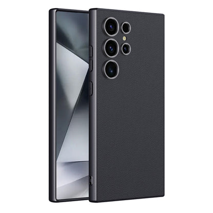 GKK Metal Paint Skin Feel Leather Full Coverage Phone Case, For Samsung Galaxy S24 Ultra 5G