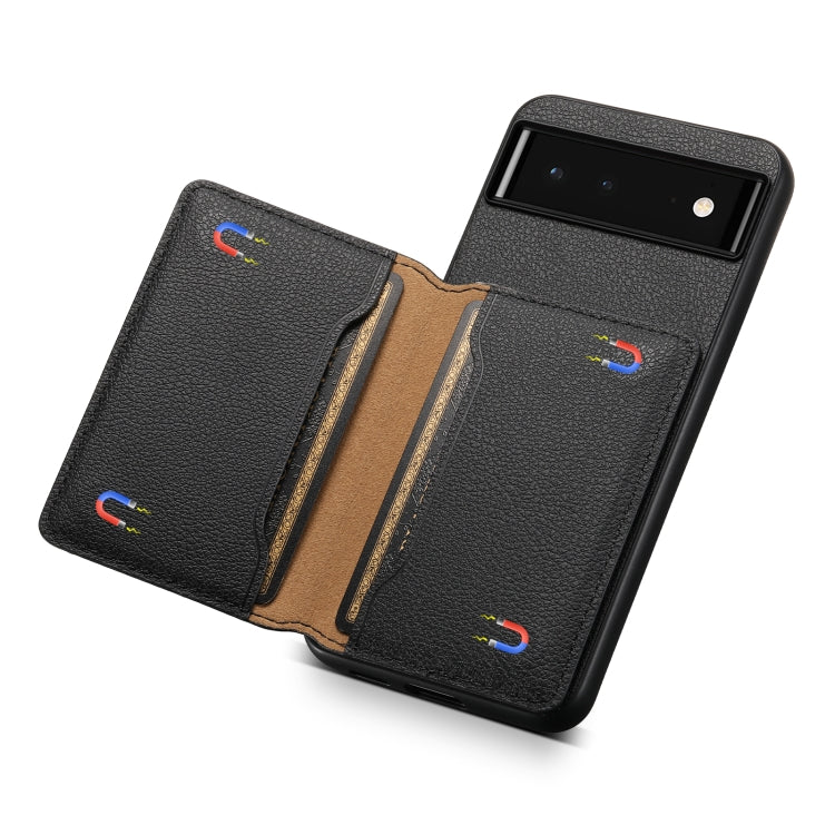 Calf Texture Card Bag Design Full Coverage Phone Case, Series 2