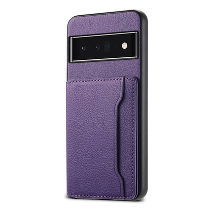 Calf Texture Card Bag Design Full Coverage Phone Case, Series 1