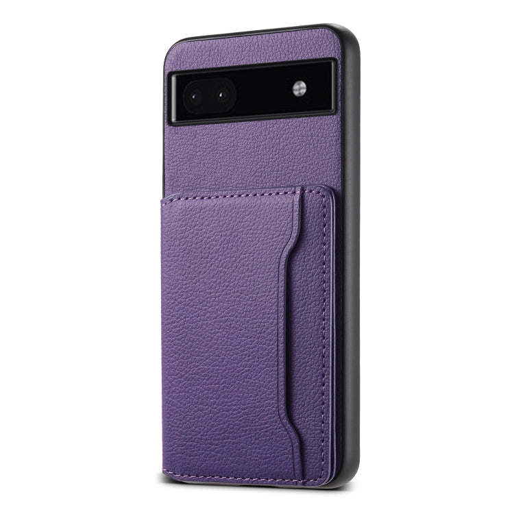 Calf Texture Card Bag Design Full Coverage Phone Case, Series 1