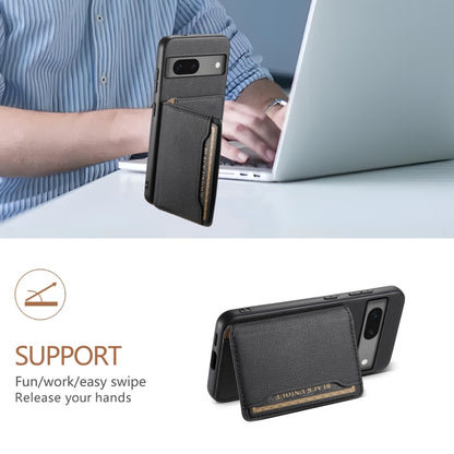 Calf Texture Card Bag Design Full Coverage Phone Case