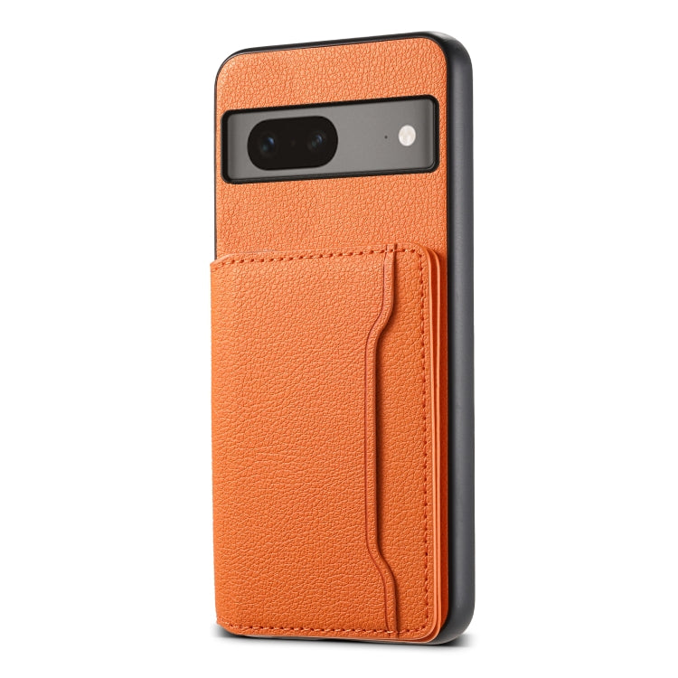 Calf Texture Card Bag Design Full Coverage Phone Case