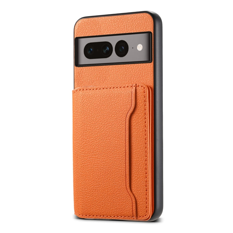 Calf Texture Card Bag Design Full Coverage Phone Case, Series 1