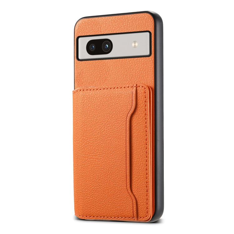 Calf Texture Card Bag Design Full Coverage Phone Case, Series 1