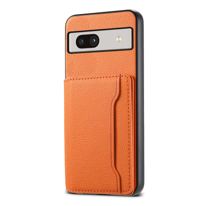 Calf Texture Card Bag Design Full Coverage Phone Case, Series 1