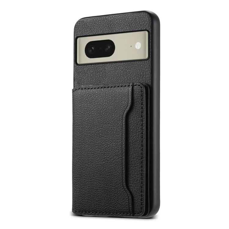Calf Texture Card Bag Design Full Coverage Phone Case, For Google Pixel 10 Pro XL, For Google Pixel 10 Pro / 10, For Google Pixel 8a, For Google Pixel 8, For Google Pixel 7a, For Google Pixel 7 Pro 5G