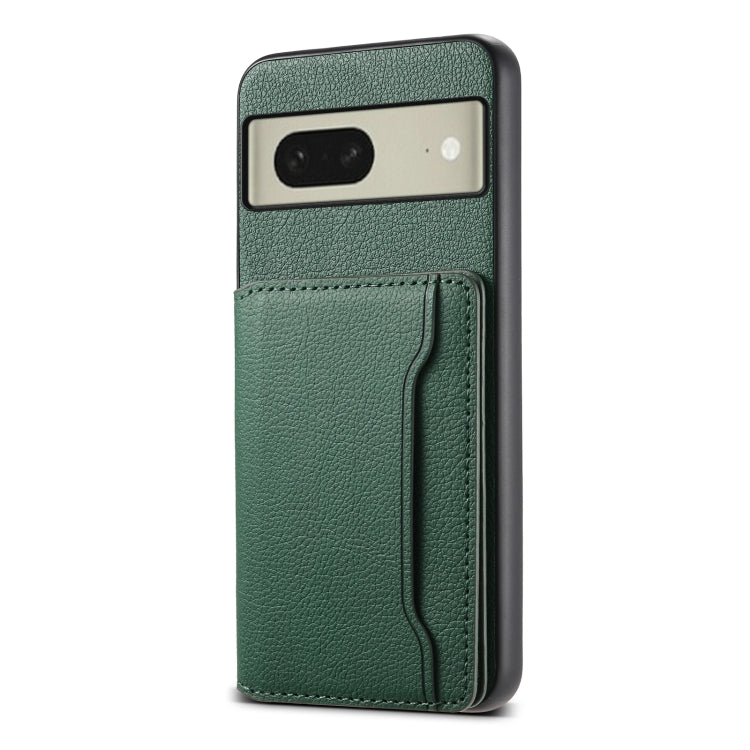 Calf Texture Card Bag Design Full Coverage Phone Case, For Google Pixel 10 Pro XL, For Google Pixel 10 Pro / 10, For Google Pixel 8a, For Google Pixel 8, For Google Pixel 7a, For Google Pixel 7 Pro 5G