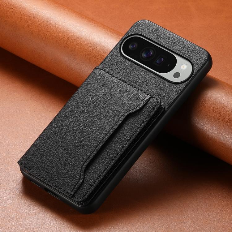 Calf Texture Card Bag Design Full Coverage Phone Case, For Google Pixel 10 Pro XL, For Google Pixel 10 Pro / 10, For Google Pixel 8a, For Google Pixel 8, For Google Pixel 7a, For Google Pixel 7 Pro 5G