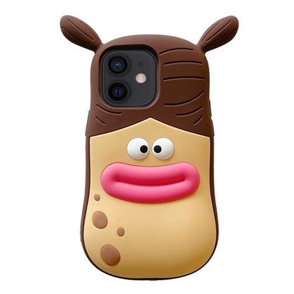 3D Fun Braid Girl Silicone Phone Case, For iPhone 15 Pro Max, For iPhone 15 Pro, For iPhone 15, For iPhone 14, For iPhone 14 Pro, For iPhone 14 Pro Max, For iPhone 13 Pro Max, For iPhone 13 Pro, For iPhone 13, For iPhone 12, For iPhone 12 Pro