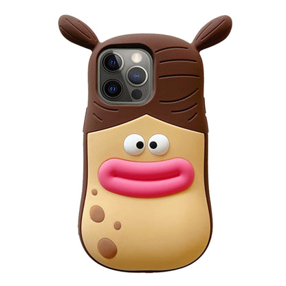 3D Fun Braid Girl Silicone Phone Case, For iPhone 15 Pro Max, For iPhone 15 Pro, For iPhone 15, For iPhone 14, For iPhone 14 Pro, For iPhone 14 Pro Max, For iPhone 13 Pro Max, For iPhone 13 Pro, For iPhone 13, For iPhone 12, For iPhone 12 Pro