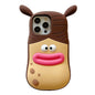 3D Fun Braid Girl Silicone Phone Case, For iPhone 15 Pro Max, For iPhone 15 Pro, For iPhone 15, For iPhone 14, For iPhone 14 Pro, For iPhone 14 Pro Max, For iPhone 13 Pro Max, For iPhone 13 Pro, For iPhone 13, For iPhone 12, For iPhone 12 Pro