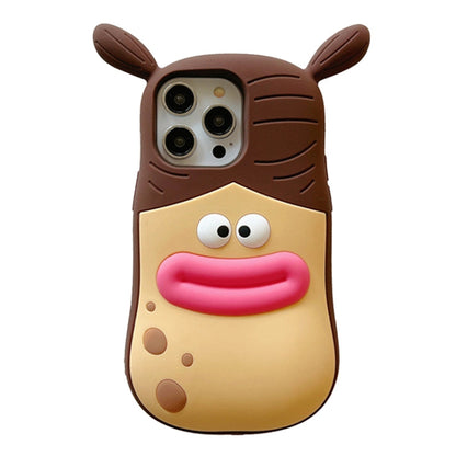 3D Fun Braid Girl Silicone Phone Case, For iPhone 15 Pro Max, For iPhone 15 Pro, For iPhone 15, For iPhone 14, For iPhone 14 Pro, For iPhone 14 Pro Max, For iPhone 13 Pro Max, For iPhone 13 Pro, For iPhone 13, For iPhone 12, For iPhone 12 Pro