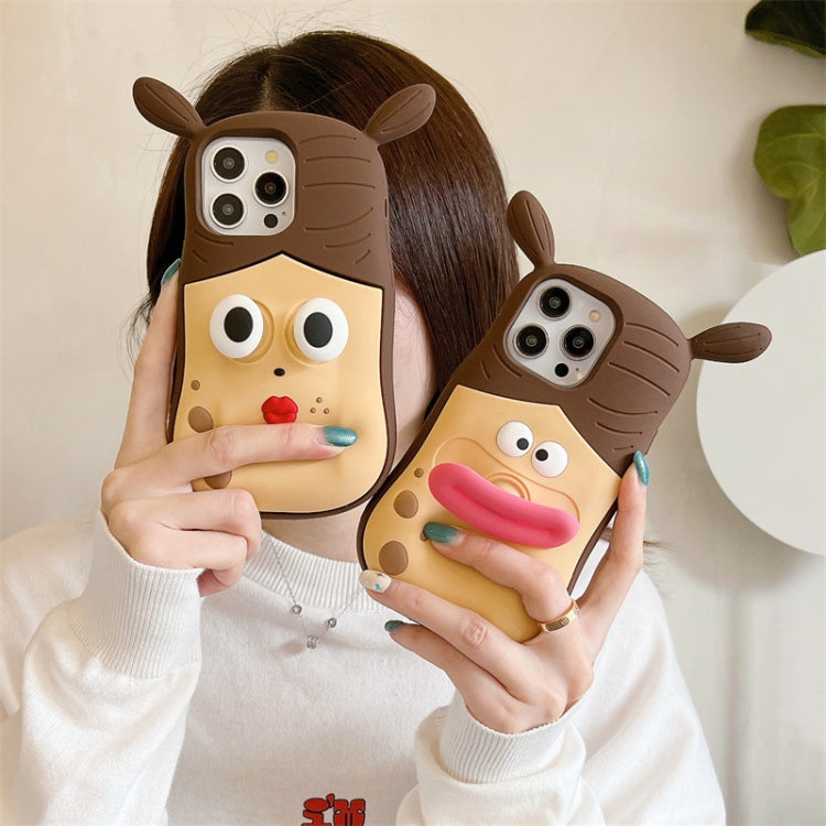 3D Fun Braid Girl Silicone Phone Case, For iPhone 15 Pro Max, For iPhone 15 Pro, For iPhone 15, For iPhone 14, For iPhone 14 Pro, For iPhone 14 Pro Max, For iPhone 13 Pro Max, For iPhone 13 Pro, For iPhone 13, For iPhone 12, For iPhone 12 Pro