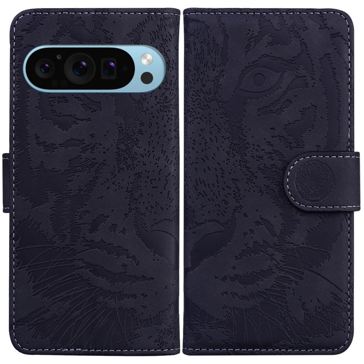 Tiger Embossing Pattern Flip Leather Phone Case, For Google Pixel 10a, For Google Pixel 9a, For Google Pixel 9 Pro 5G, For Google Pixel 9