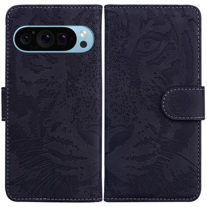 Tiger Embossing Pattern Flip Leather Phone Case, For Google Pixel 10a, For Google Pixel 9a, For Google Pixel 9 Pro 5G, For Google Pixel 9