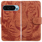 Tiger Embossing Pattern Flip Leather Phone Case, For Google Pixel 10a, For Google Pixel 9a, For Google Pixel 9 Pro 5G, For Google Pixel 9