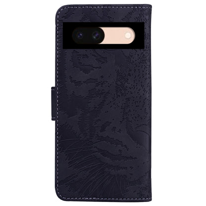 Tiger Embossing Pattern Flip Leather Phone Case, For Google Pixel 8a