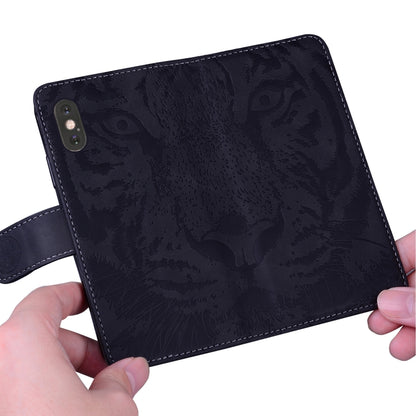 Tiger Embossing Pattern Flip Leather Phone Case, For Google Pixel 8a