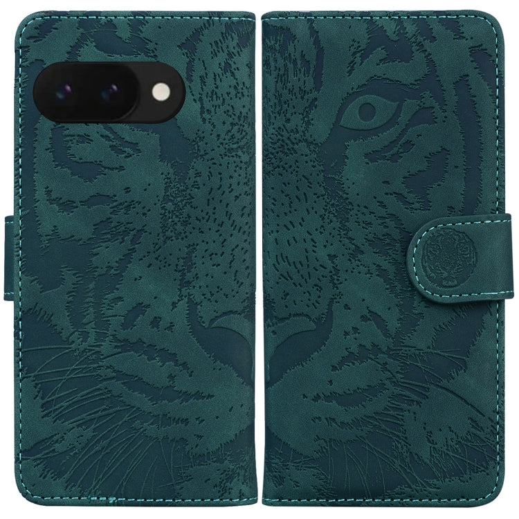Tiger Embossing Pattern Flip Leather Phone Case, For Google Pixel 10a, For Google Pixel 9a, For Google Pixel 9 Pro 5G, For Google Pixel 9