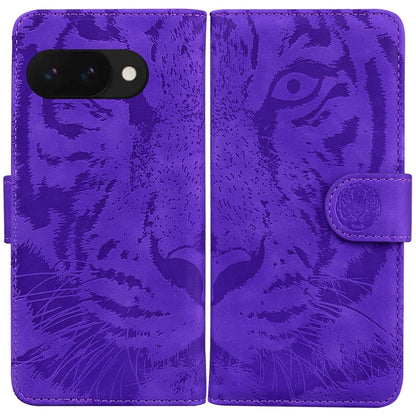 Tiger Embossing Pattern Flip Leather Phone Case, For Google Pixel 10a, For Google Pixel 9a, For Google Pixel 9 Pro 5G, For Google Pixel 9