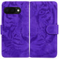 Tiger Embossing Pattern Flip Leather Phone Case, For Google Pixel 10a, For Google Pixel 9a, For Google Pixel 9 Pro 5G, For Google Pixel 9