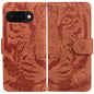 Tiger Embossing Pattern Flip Leather Phone Case, For Google Pixel 10a, For Google Pixel 9a, For Google Pixel 9 Pro 5G, For Google Pixel 9