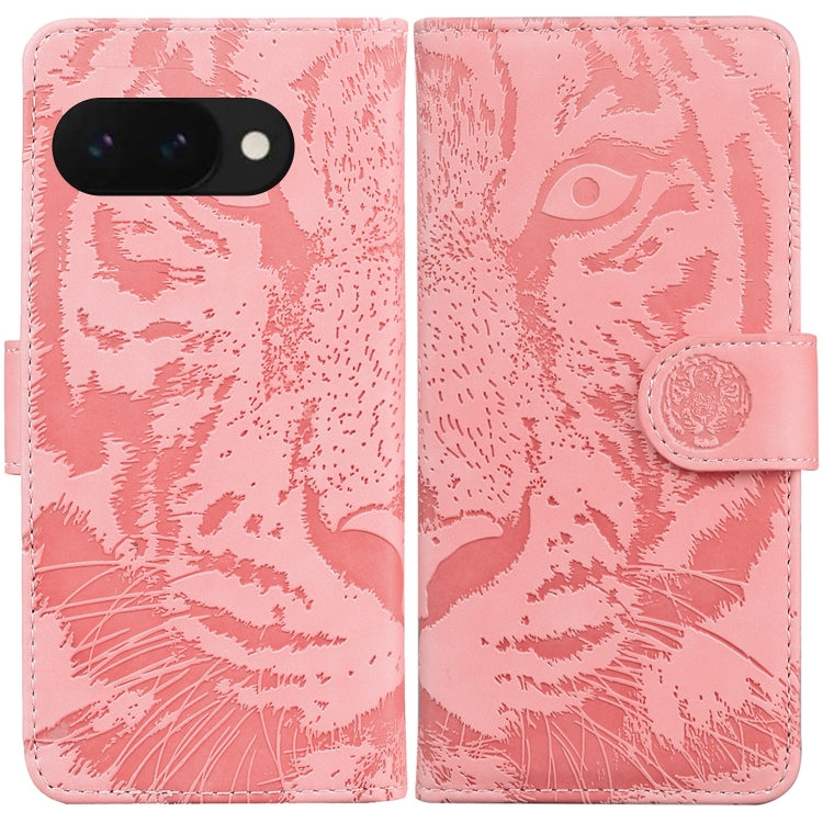 Tiger Embossing Pattern Flip Leather Phone Case, For Google Pixel 10a, For Google Pixel 9a, For Google Pixel 9 Pro 5G, For Google Pixel 9