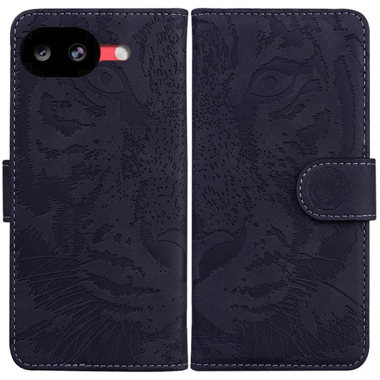 Tiger Embossing Pattern Flip Leather Phone Case, For Google Pixel 10a, For Google Pixel 9a, For Google Pixel 9 Pro 5G, For Google Pixel 9