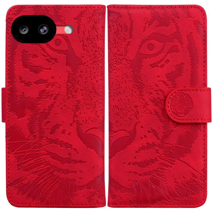 Tiger Embossing Pattern Flip Leather Phone Case, For Google Pixel 10a, For Google Pixel 9a, For Google Pixel 9 Pro 5G, For Google Pixel 9