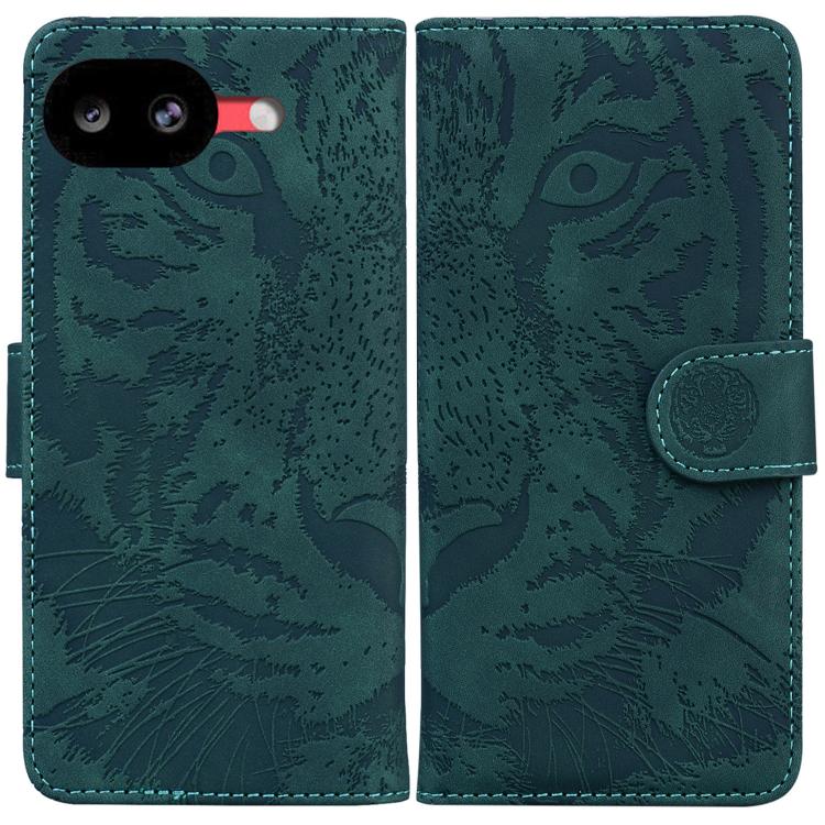 Tiger Embossing Pattern Flip Leather Phone Case, For Google Pixel 10a, For Google Pixel 9a, For Google Pixel 9 Pro 5G, For Google Pixel 9