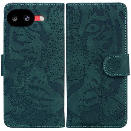 Tiger Embossing Pattern Flip Leather Phone Case, For Google Pixel 10a, For Google Pixel 9a, For Google Pixel 9 Pro 5G, For Google Pixel 9