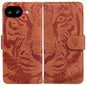 Tiger Embossing Pattern Flip Leather Phone Case, For Google Pixel 10a, For Google Pixel 9a, For Google Pixel 9 Pro 5G, For Google Pixel 9