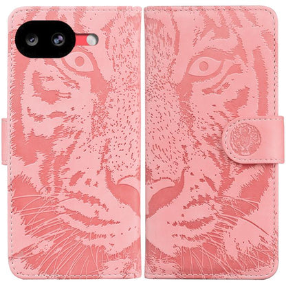 Tiger Embossing Pattern Flip Leather Phone Case, For Google Pixel 10a, For Google Pixel 9a, For Google Pixel 9 Pro 5G, For Google Pixel 9