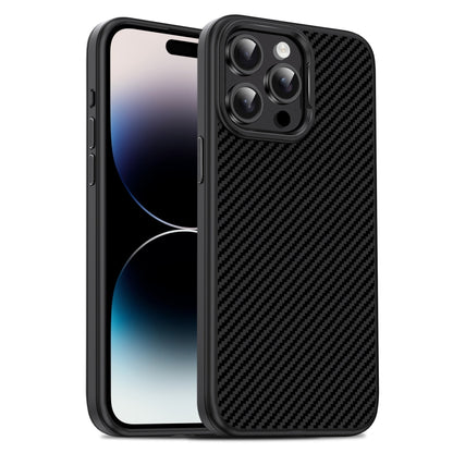 Carbon Fiber Textured Oil Spray PC + TPU Phone Case