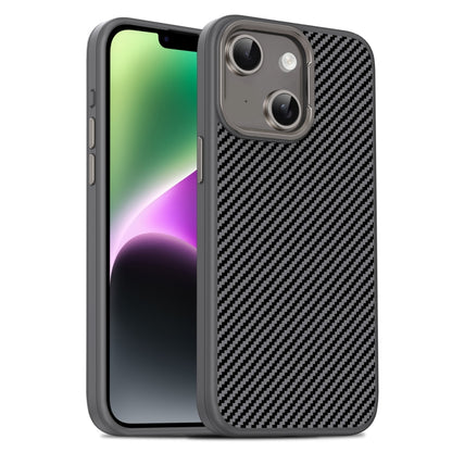 Carbon Fiber Textured Oil Spray PC + TPU Phone Case