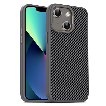 Carbon Fiber Textured Oil Spray PC + TPU Phone Case