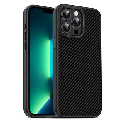 Carbon Fiber Textured Oil Spray PC + TPU Phone Case