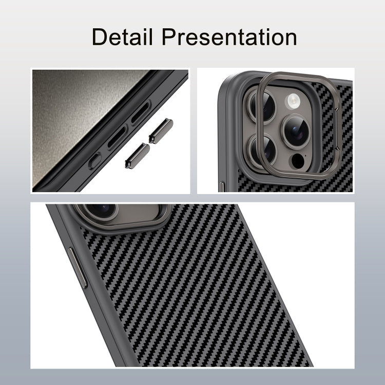 Carbon Fiber Textured Oil Spray PC + TPU Phone Case