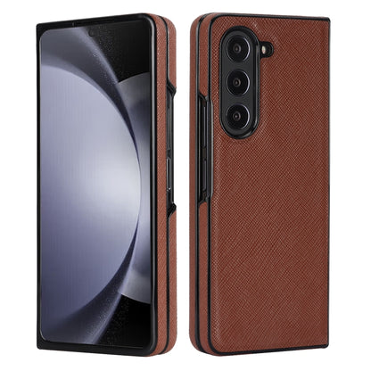 Cross Pattern Foldable Phone Case, For Samsung Galaxy Z Flip6 / Flip7 FE, For Samsung Galaxy Z Fold5 5G, For Samsung Galaxy Z Flip5 5G, For Samsung Galaxy Z Fold4