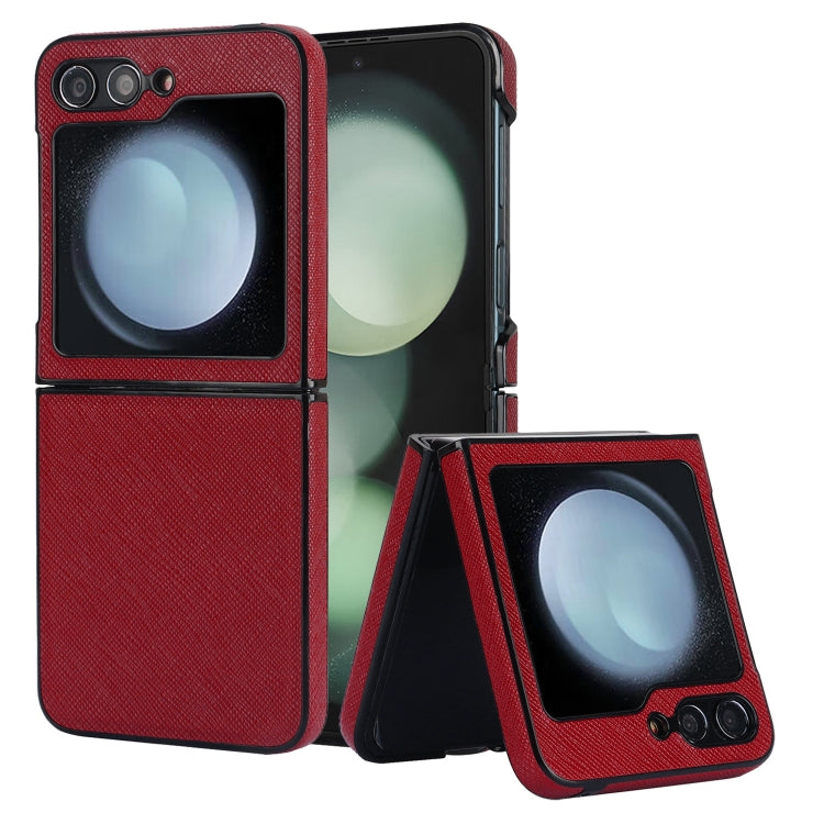 Cross Pattern Foldable Phone Case, For Samsung Galaxy Z Flip6 / Flip7 FE, For Samsung Galaxy Z Fold5 5G, For Samsung Galaxy Z Flip5 5G, For Samsung Galaxy Z Fold4