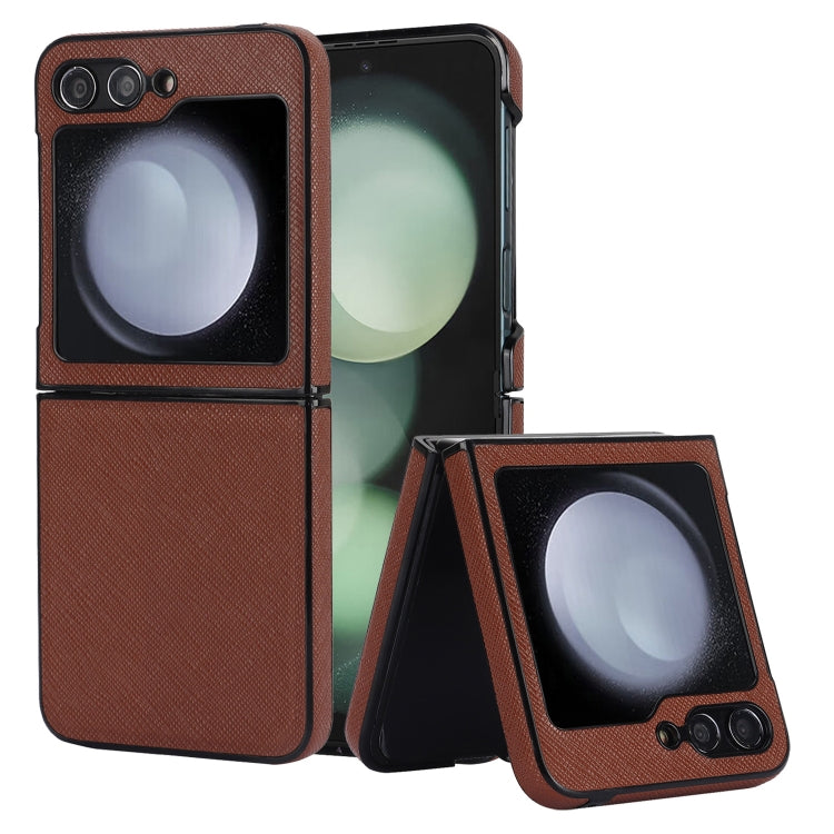 Cross Pattern Foldable Phone Case, For Samsung Galaxy Z Flip6 / Flip7 FE, For Samsung Galaxy Z Fold5 5G, For Samsung Galaxy Z Flip5 5G, For Samsung Galaxy Z Fold4